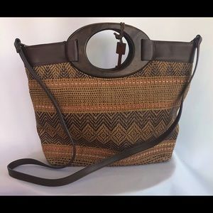 Fossil Woven Satchel purse